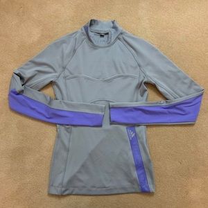 Adidas by Stella McCartney gray pullover running workout shirt
